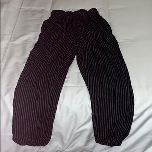 Black Striped Bottoms